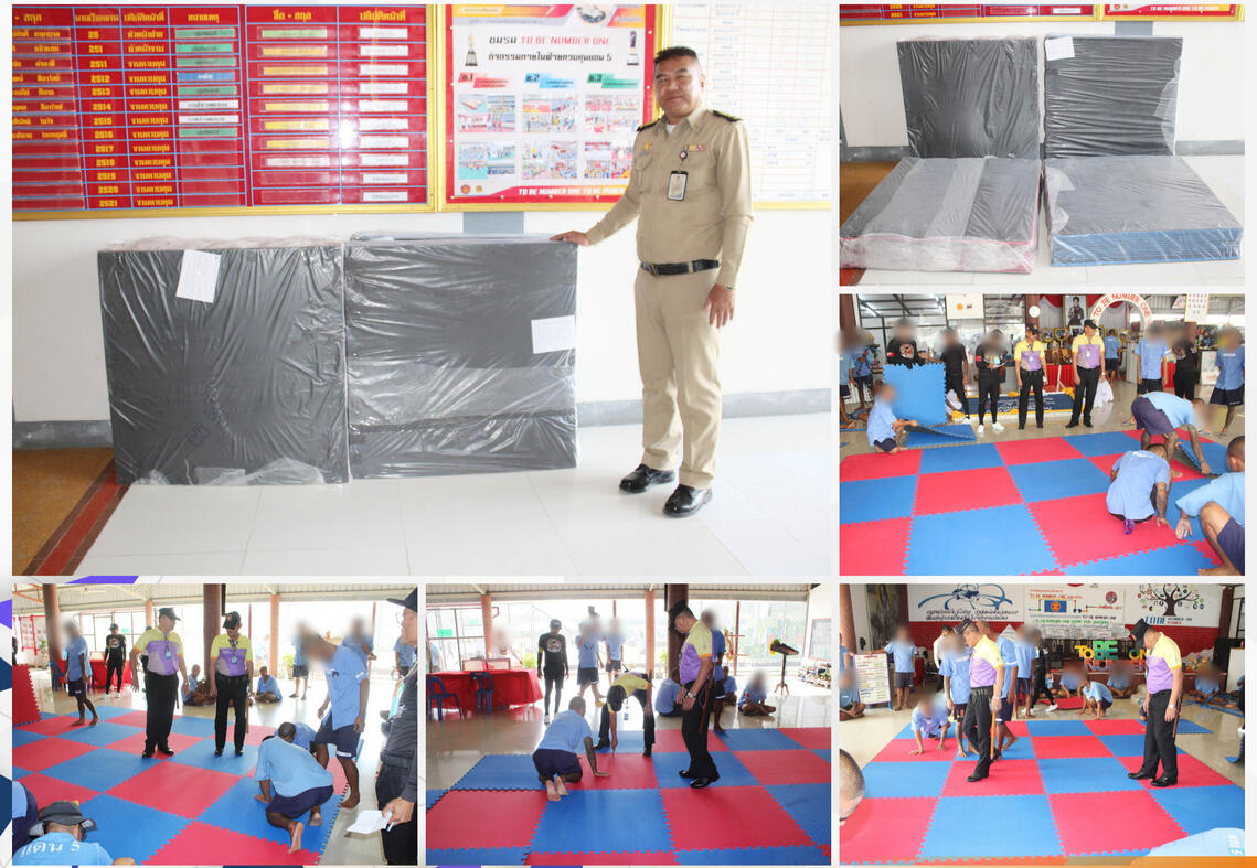 Supporting boxing activities at Rayong Central Prison On Febuary 11, 2025 MOUSigning Ceremony for the Correctional Thai Boxing Management Project to Elevate Standards to the International Level.