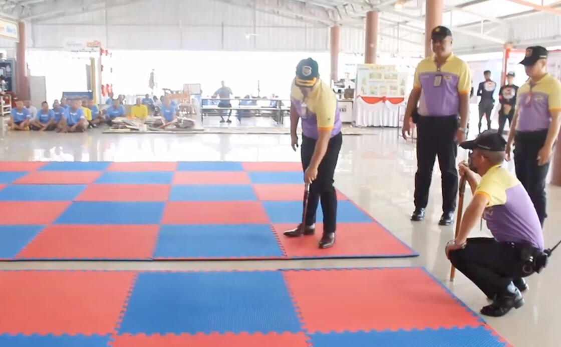 Supporting boxing activities at Rayong Central Prison On Febuary 11, 2025