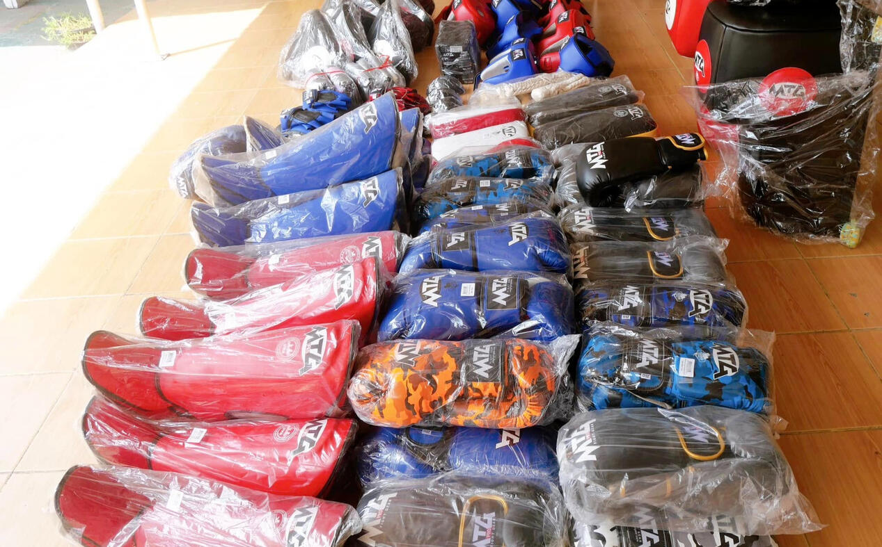 Supporting boxing activities at Ayutthaya Youth Correctional Institution On Febuary 20, 2025