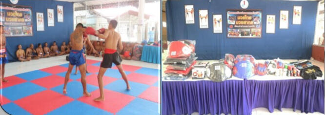 RHLS Holding - Supporting boxing activities at Pra Yom Sor Binlah Gym, Pak Panang Prison On April 11, 2025