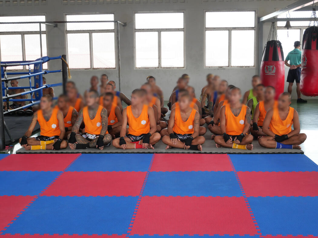 RHLS Holding - Supporting boxing ring and boxing activities at Sor Phayom Gym, Phuket Prison on April 29, 2025